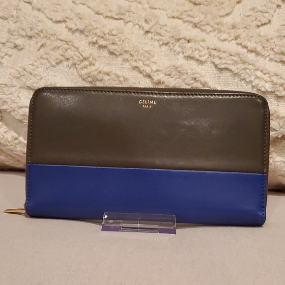 Celine Two Tone Leather Wallet - Picture 1 of 16